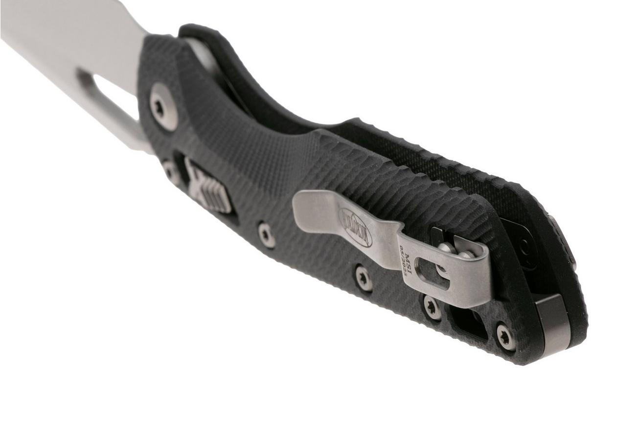 Microtech MSI Standard Issue 210-10FLGTBK, Stonewashed M390MK, Fluted Black G10 zakmes