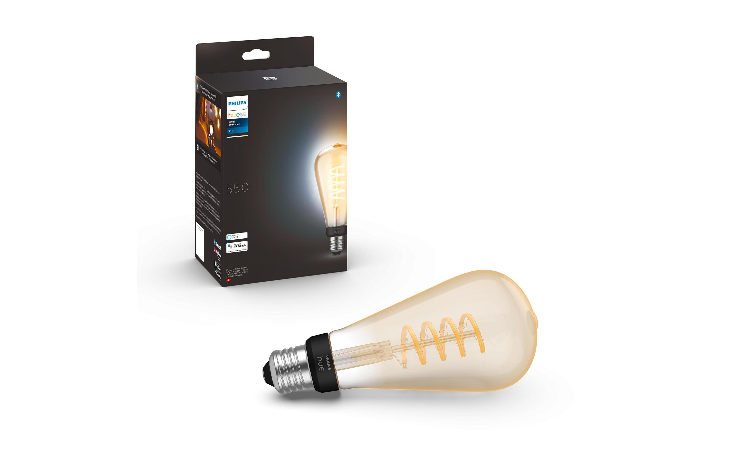 White Ambiance E27 Einzelpack Giant Edison Filament 550 lmFilamentleuchtmittel mit E27 Sockel
