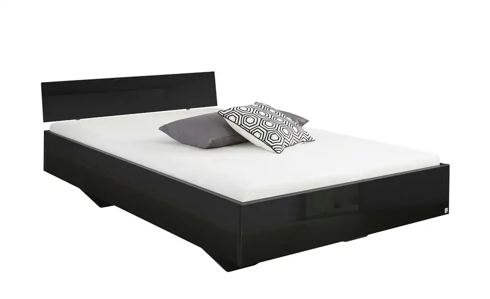 Futonbett Phoenix Grau, Hochglanz 120 cm