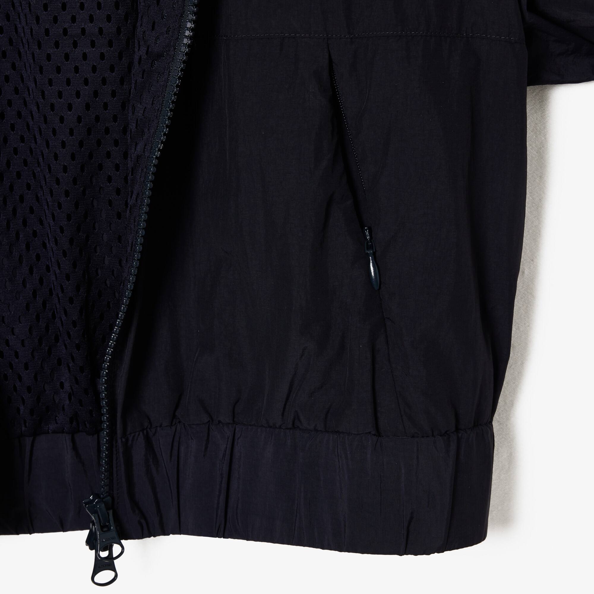 Veste courte Sportsuit zippée en nylon à capuche Manteaux & Vestes - Bleu - Lacoste - Femme