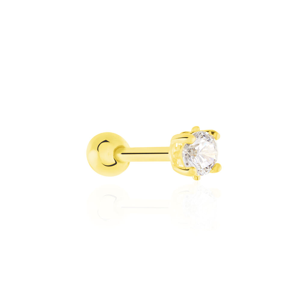 Piercing D'oreilles Joanina Or Jaune Oxyde De Zirconium