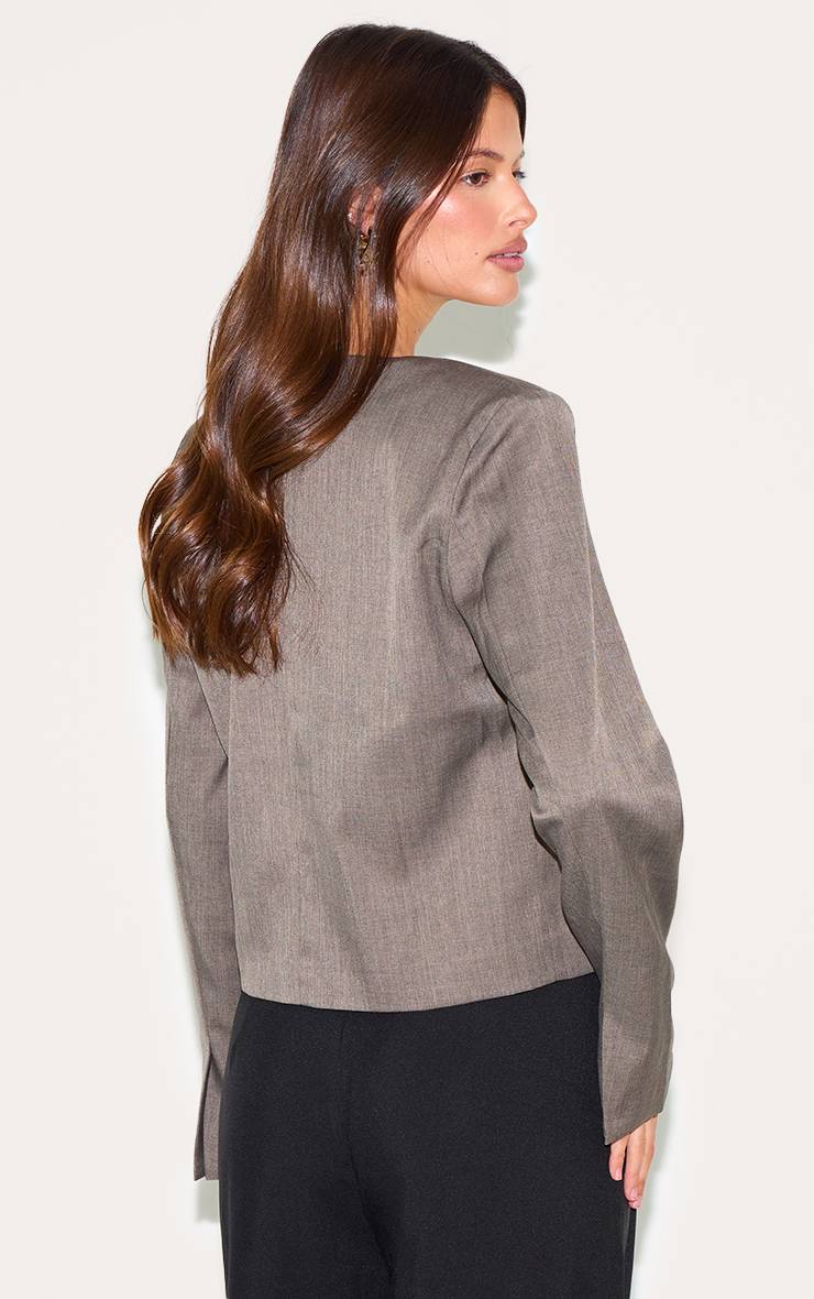 Champignon Blazer Boxy Avec Liens À Nouer