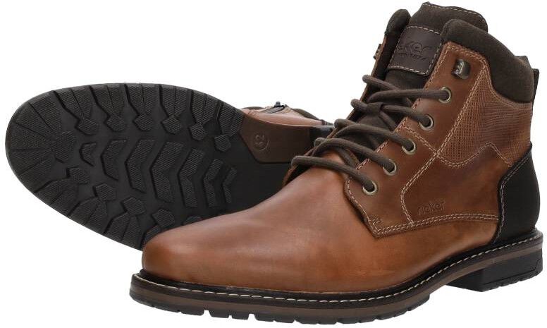 Rieker Veterschoenen Hoog cognac