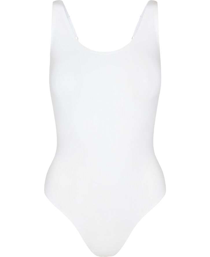 Wolford Beauty Cotton Bodysuit Pearl