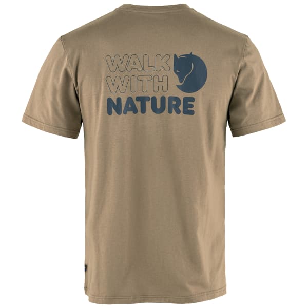 T-shirt FJALLRAVEN WALK WITH NATURE T-SHIRT M SUEDE BROWN