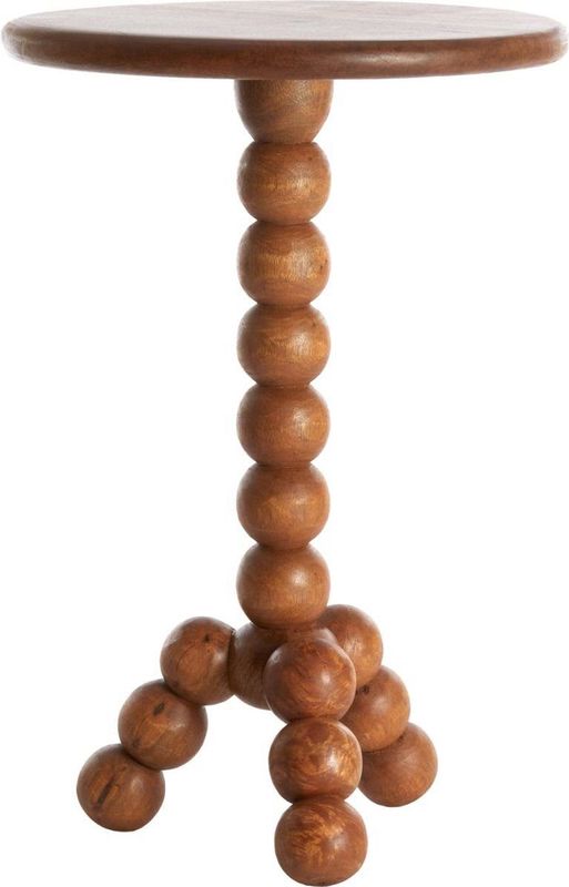 Light & Living - Veglio - Bijzettafel - Lichtbruin - Hout - Ø35cm