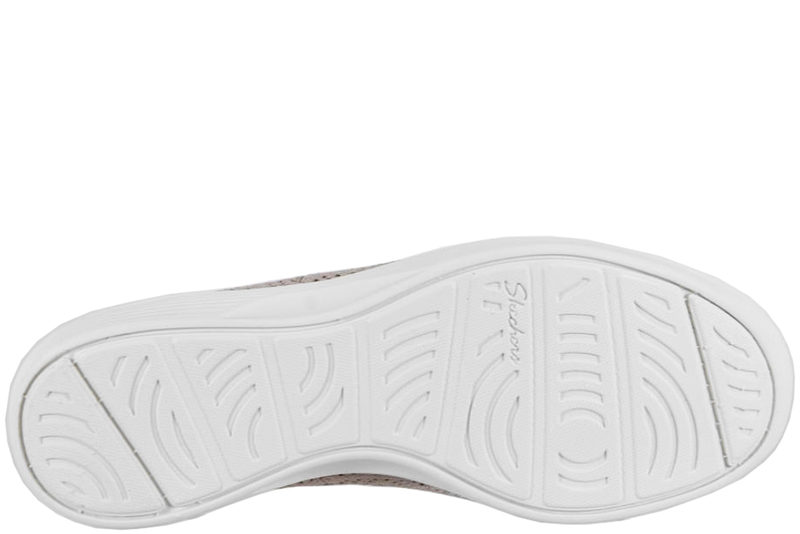 SKECHERS ARYA FOR REAL SKO I BEIGE TEKSTIL