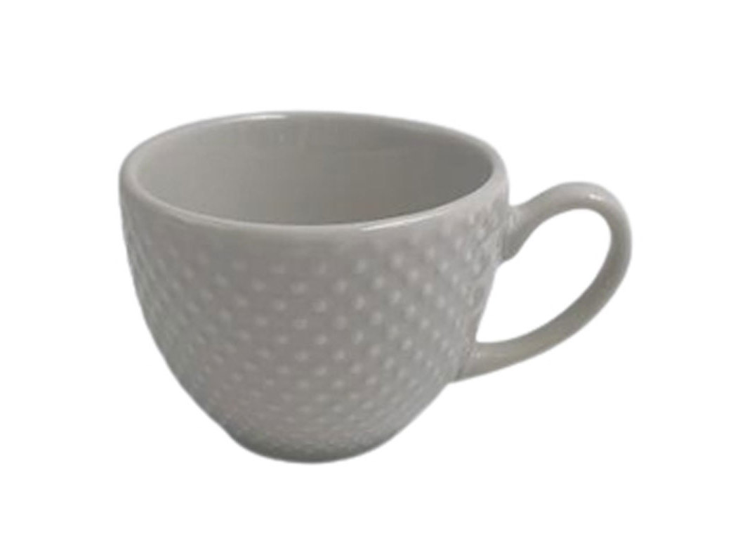 CHÁVENA DE CAFÉ DOTTY ACTUEL BRANCO PORCELANA 100ML