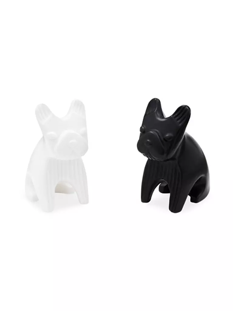 JONATHAN ADLER Salz- und Pfefferstreuer FRENCH BULLDOG 7cm Black / White schwarz