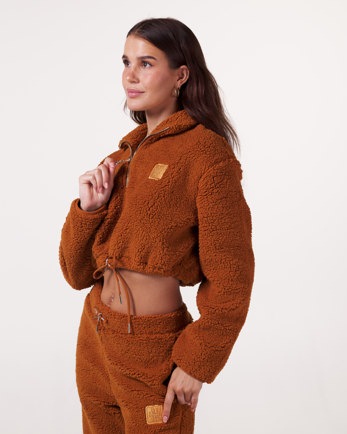 Bumpro Soft Teddy 1\2 Zip Pecan
