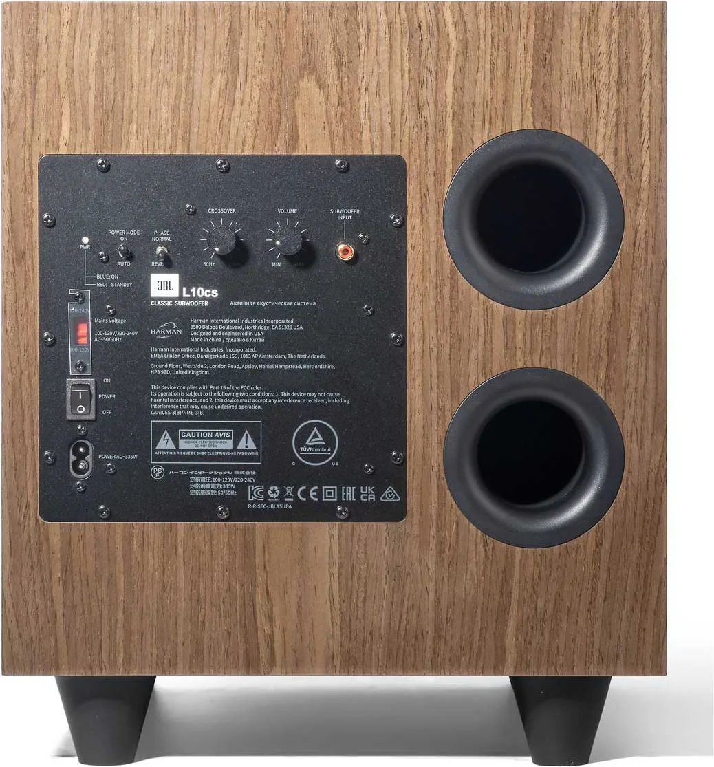 JBL L10CS Noyer Caissons de basses