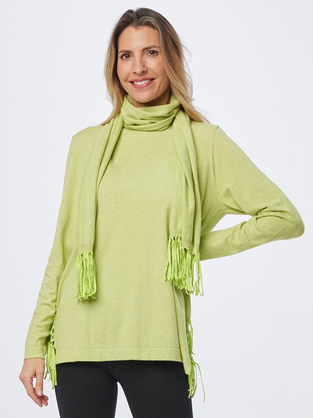 Longpullover mit Fransen