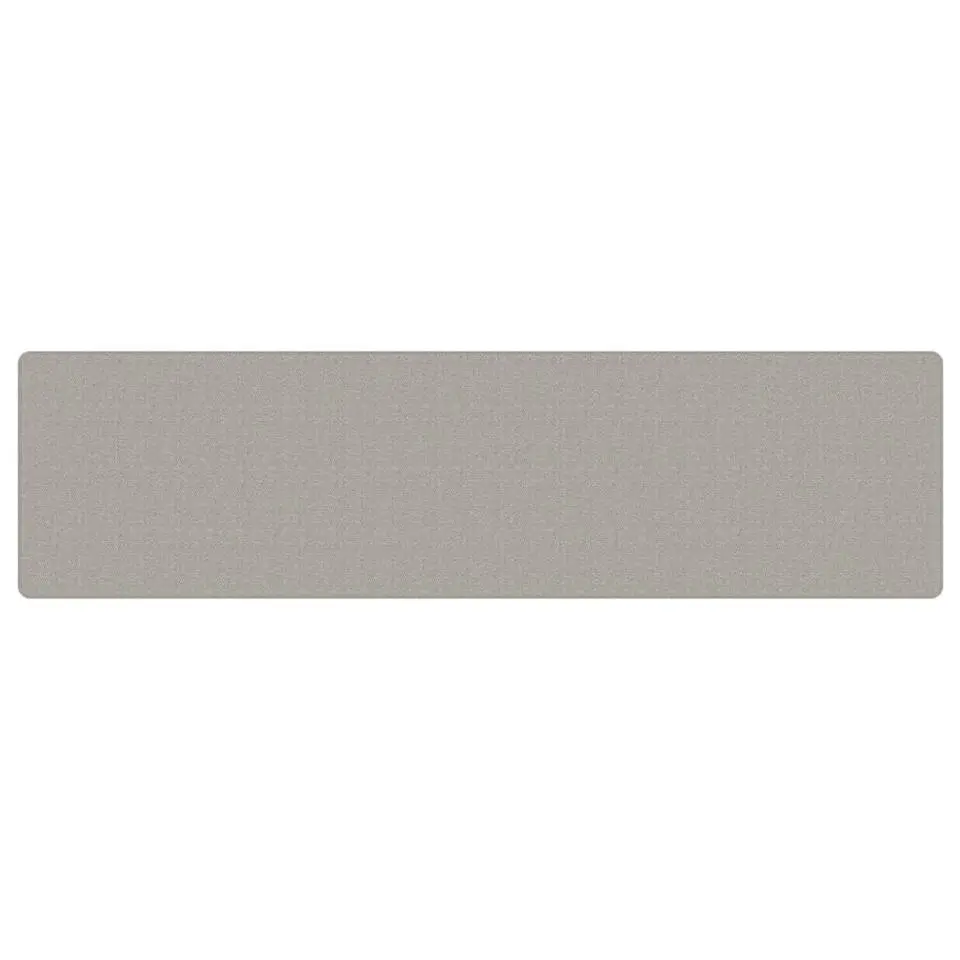 vidaXL - Tapijtloper - Platina - Stof - 80 x 300 cm