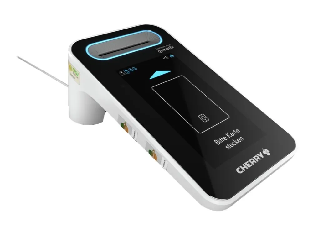 CHERRY eHealth Terminal ST-1506 - Med SmartCard læser/skriver - USB, Ethernet, USB-C - hvid