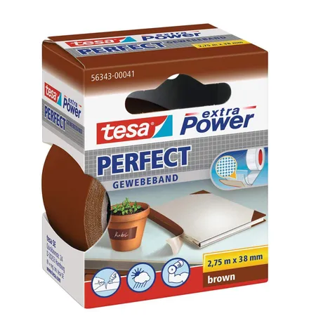 tesa Gewebeband Perfect braun 2,75m x 38mm