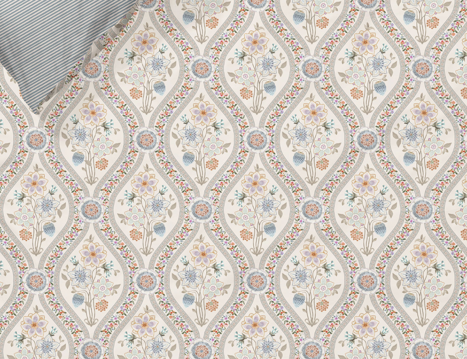 PIP Studio Bettwäsche Ornamento Ramo mit Blumen