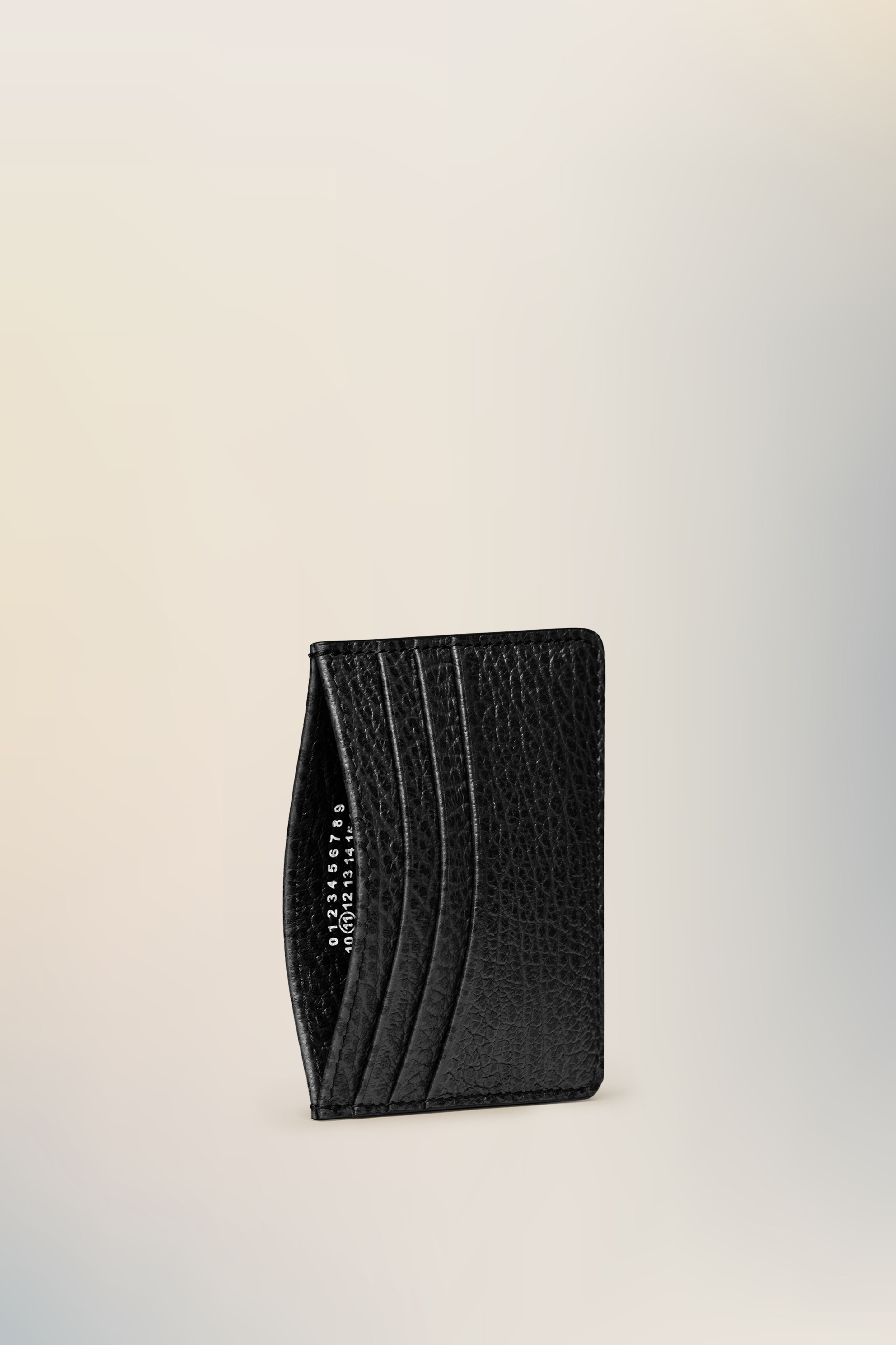 Porte-cartes en cuir Four stitches | Femme Noir