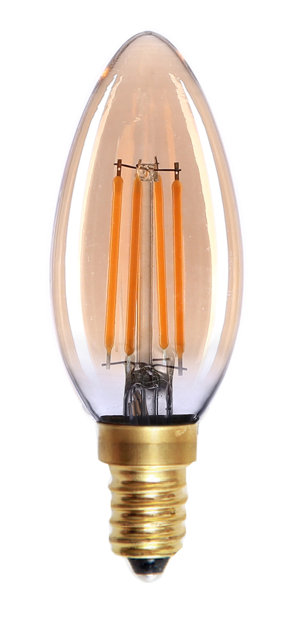 Highlight E14 4Watt Led Gold Dimbaar Kaars