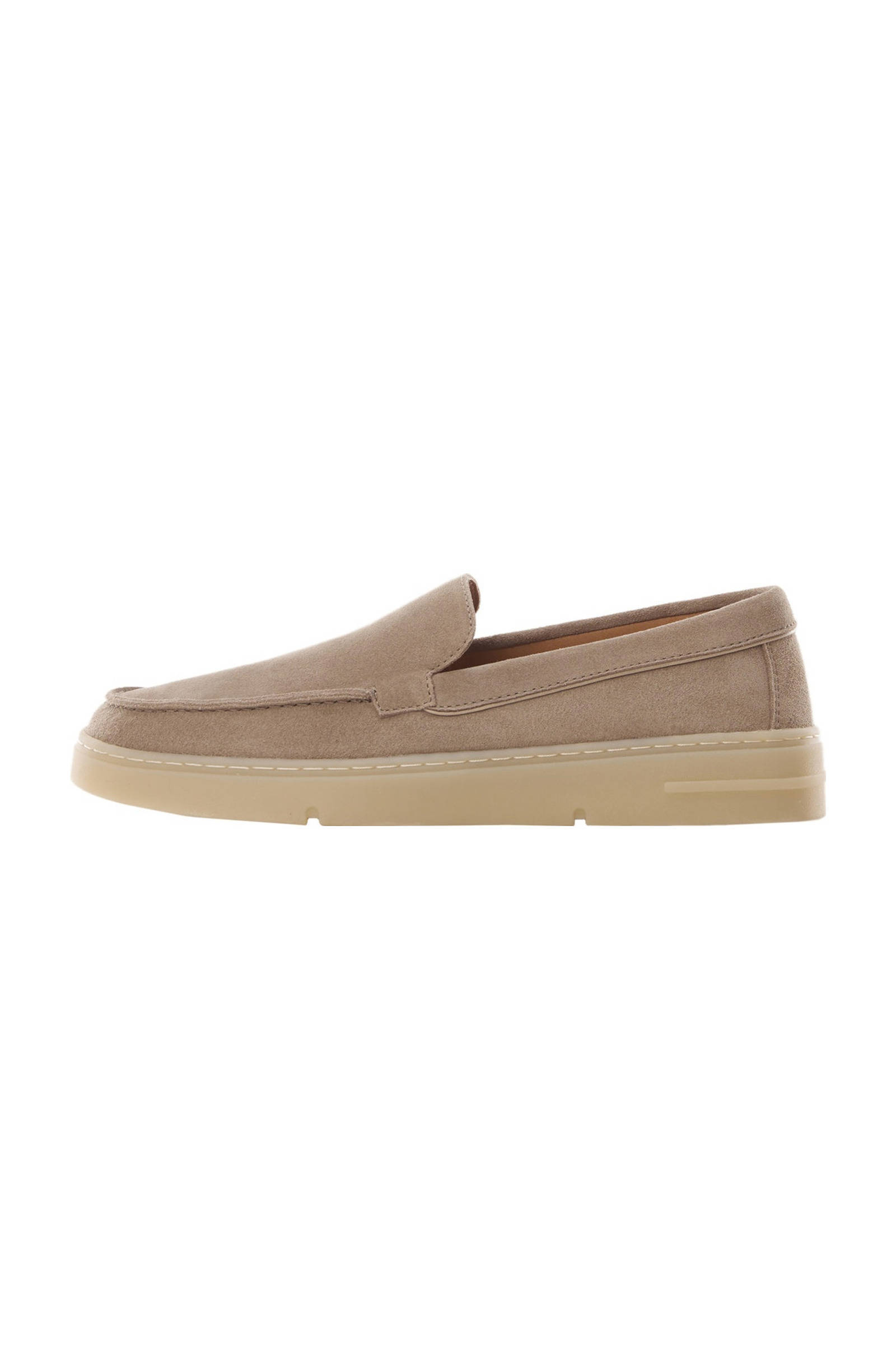 Mango Man suède loafers beige