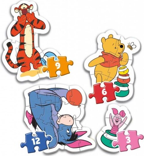 Peter Plys Puslespil - Mit Første Puslespil - Color - Clementoni - 4 Stk