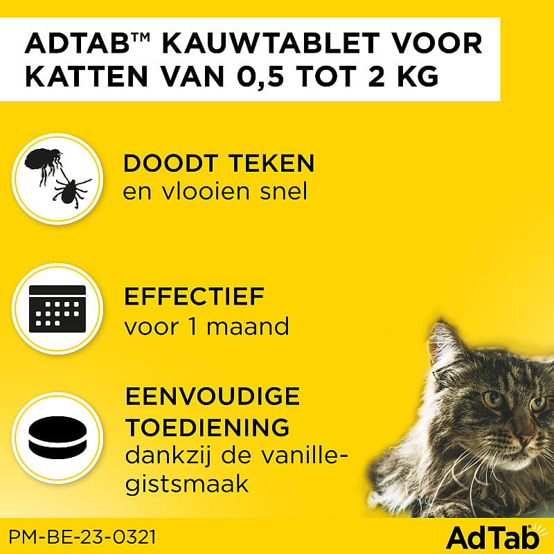 AdTab Kat | 3 tabletten - kleine kat | 13415