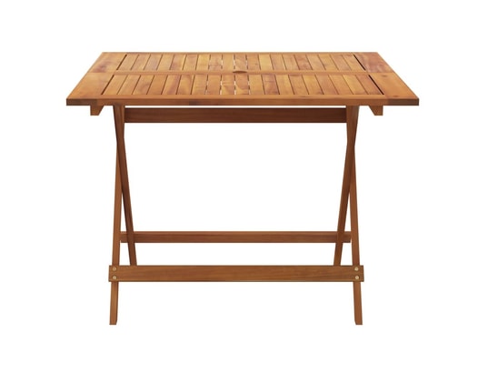 VIDAXL - Table pliante Table pliable de jardin 90x90x75 cm bois d'acacia solide
