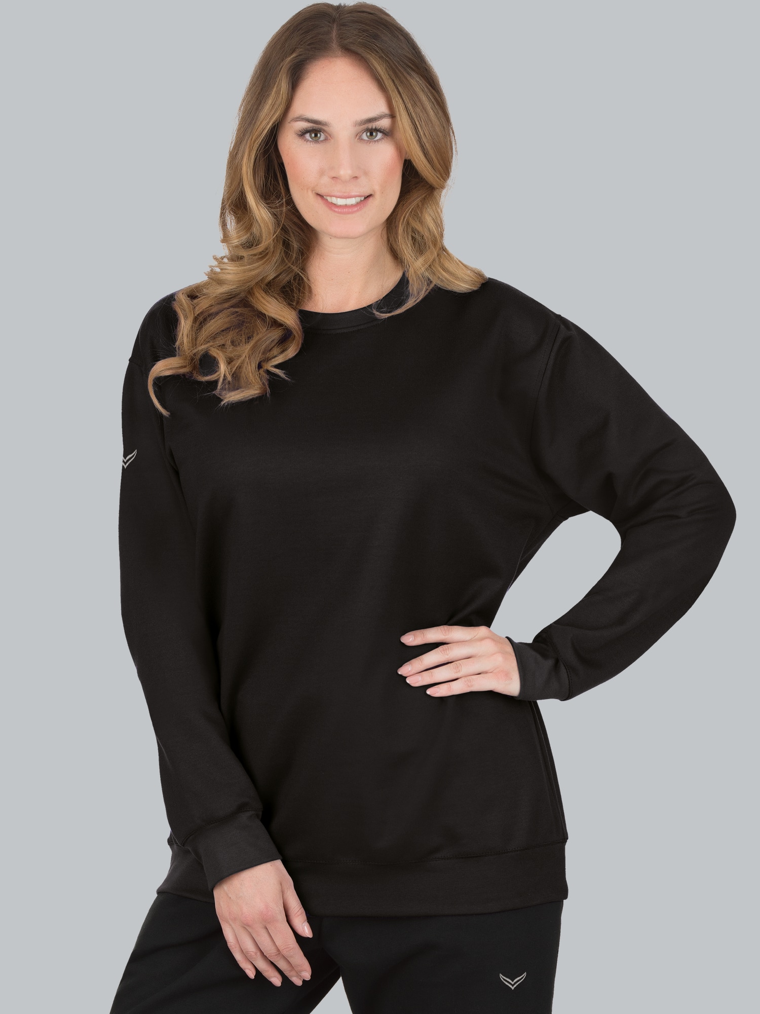 Sweatshirt aus Biobaumwolle Schwarz
