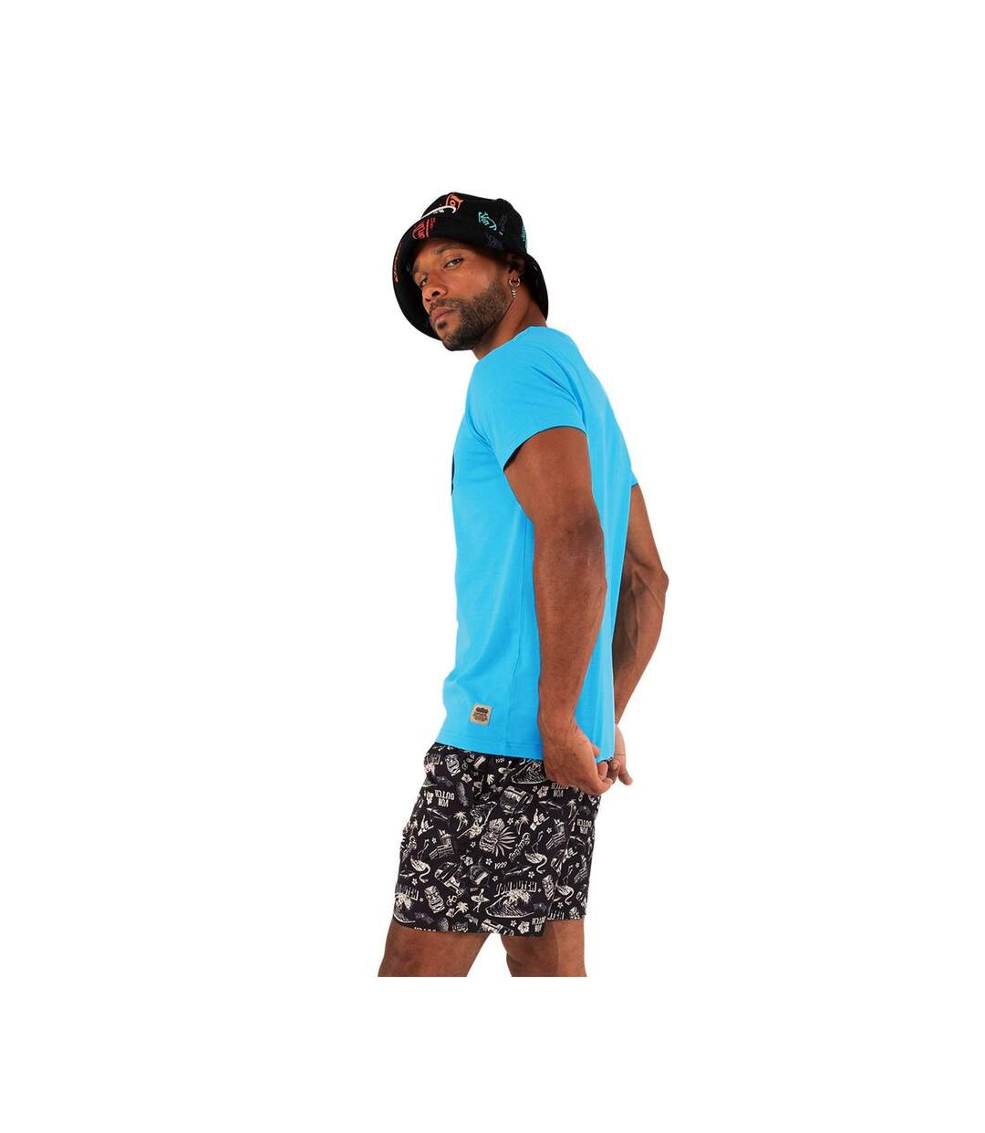 T-shirt col rond homme en coton Front