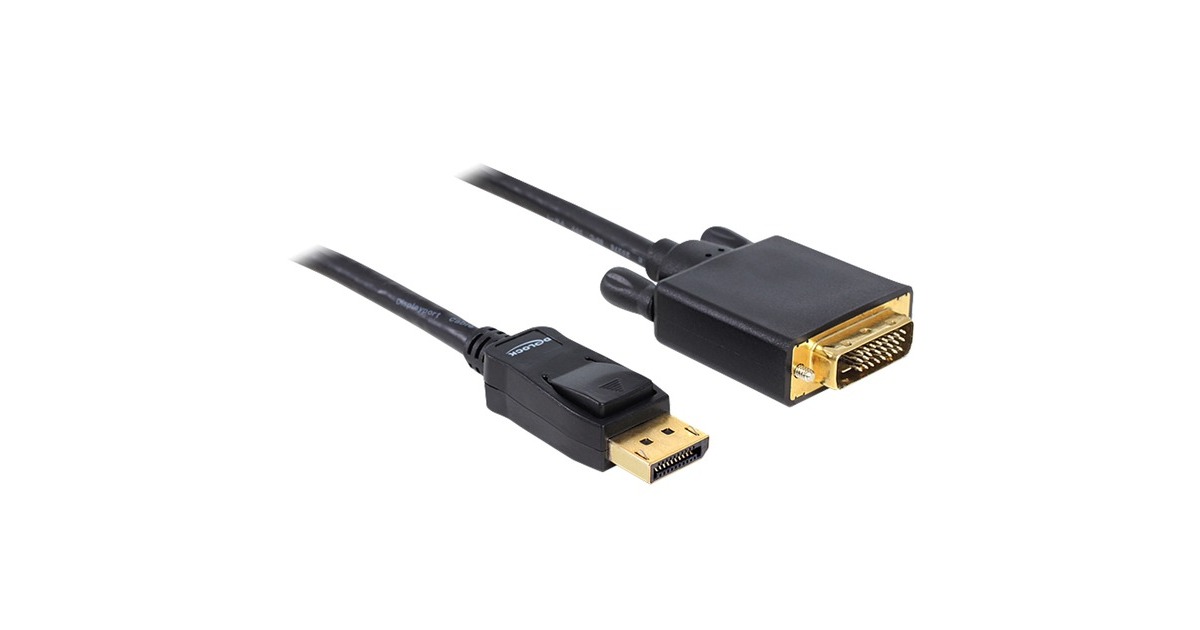 DeLOCKDisplayPort naar DVI kabel adapter  (Zwart, 1 meter)