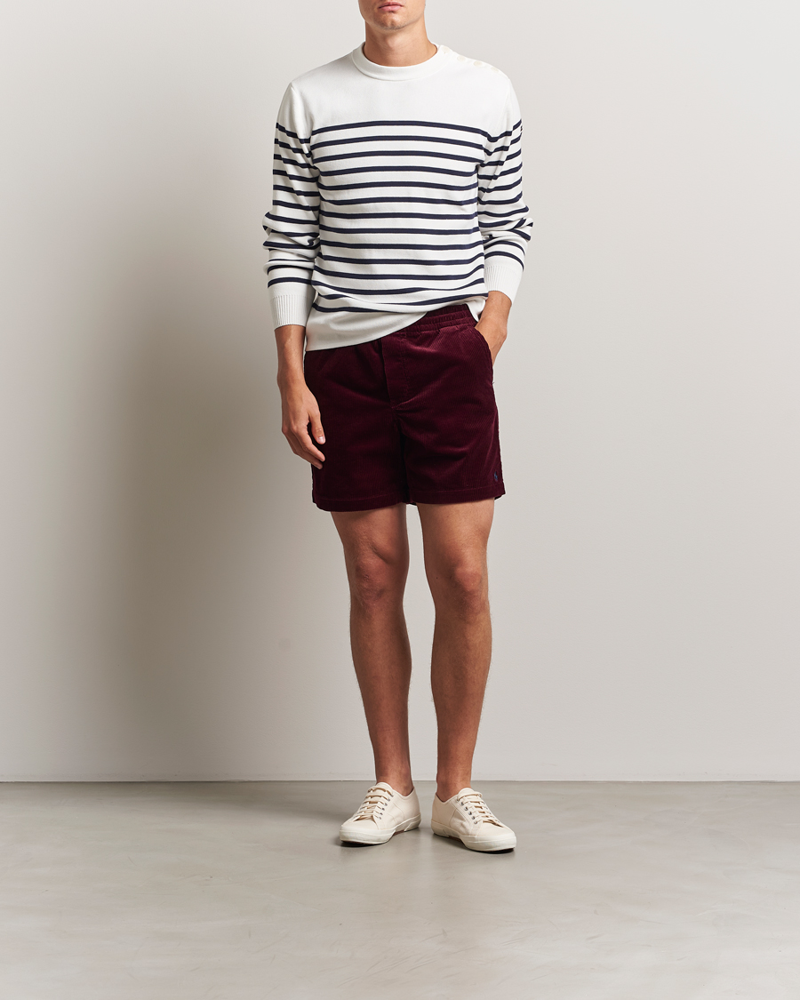 Polo Ralph Lauren Prepster Corduroy Drawstring Shorts Ruby Red