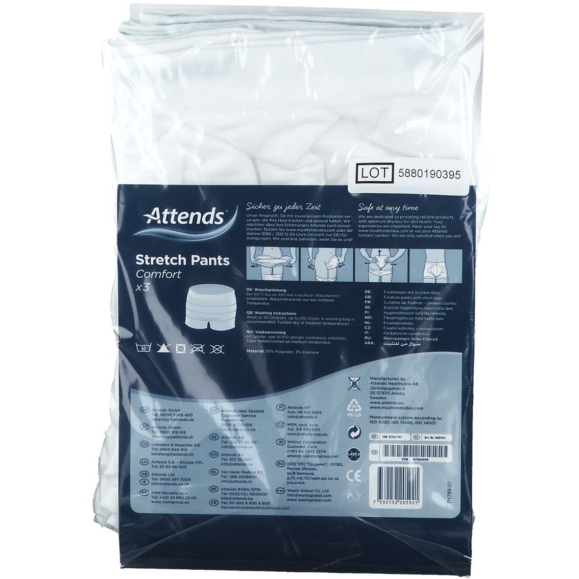 Attends® Stretch Pants Comfort XL Fixierhosen