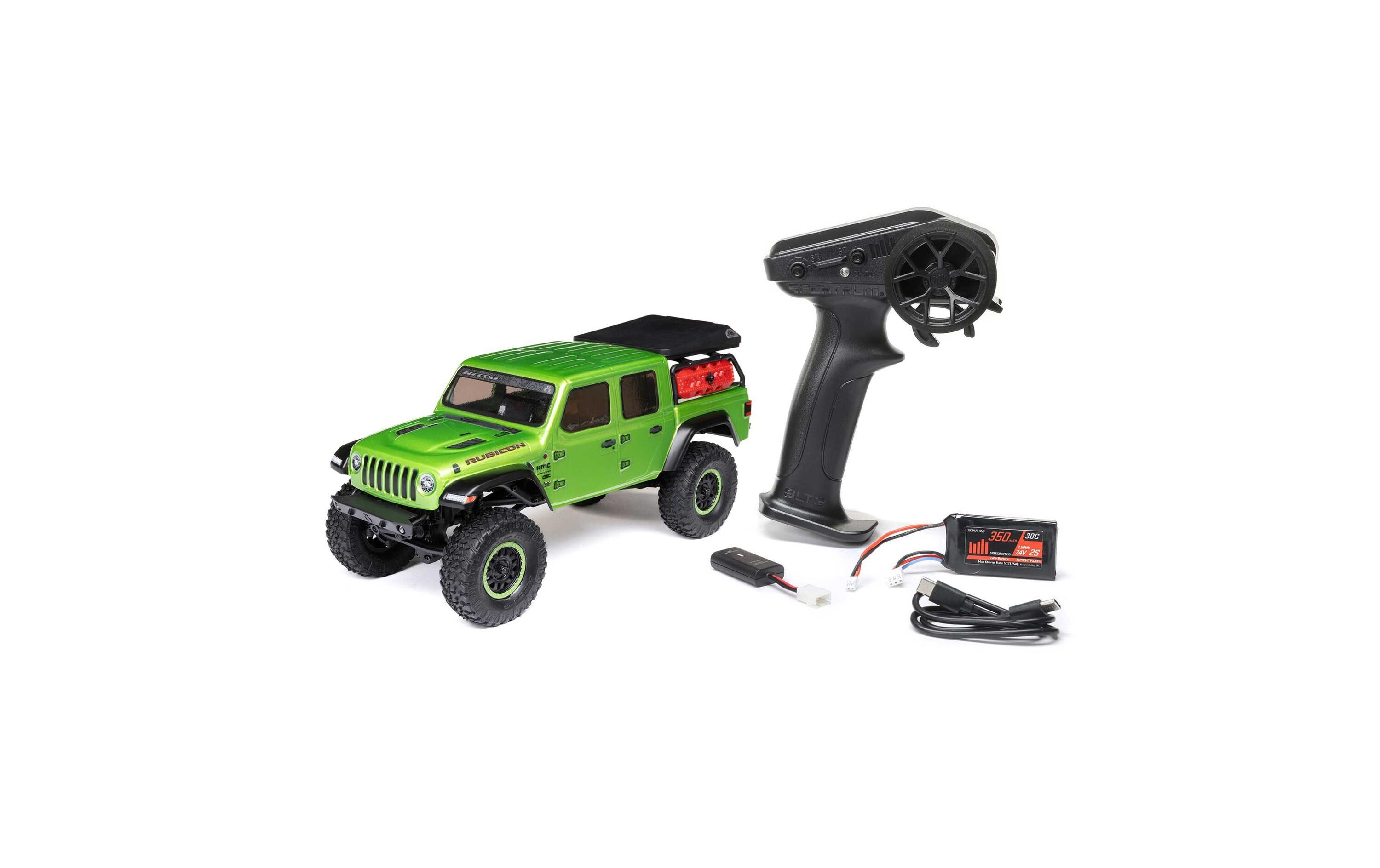 Scale Crawler SCX24 Jeep JT Gladiator Grün, RTR, 1:24<br>4WD Mini Crawler im Massstab 1:24