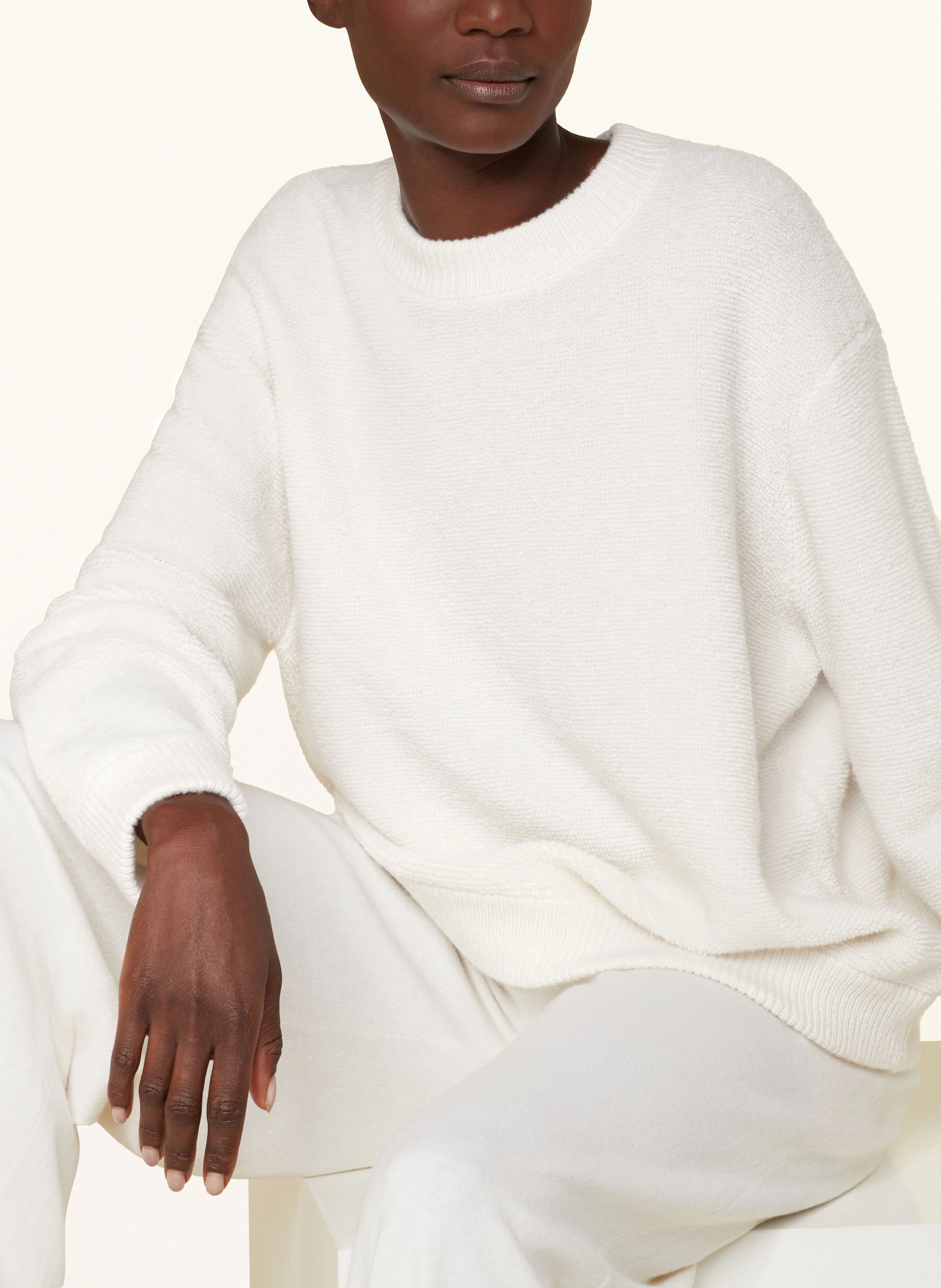 SMINFINITY Bouclé-Pullover aus Cashmere