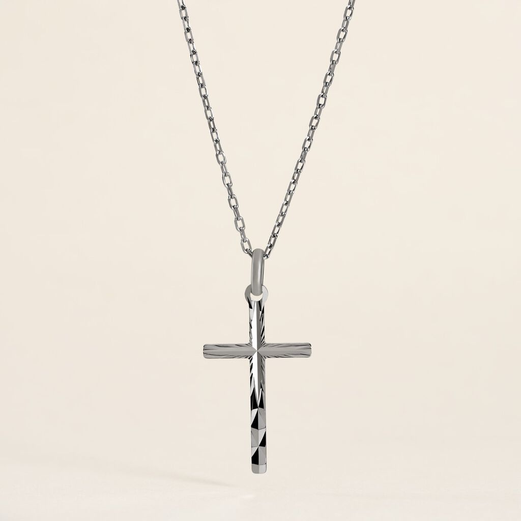 Pendentif Desilia Ciselée Argent Blanc