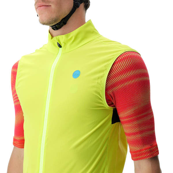 Veste vélo UYN MAN BIKING ULTRALIGHT WIND VEST SOFT YELLOW FLUO/BLACK