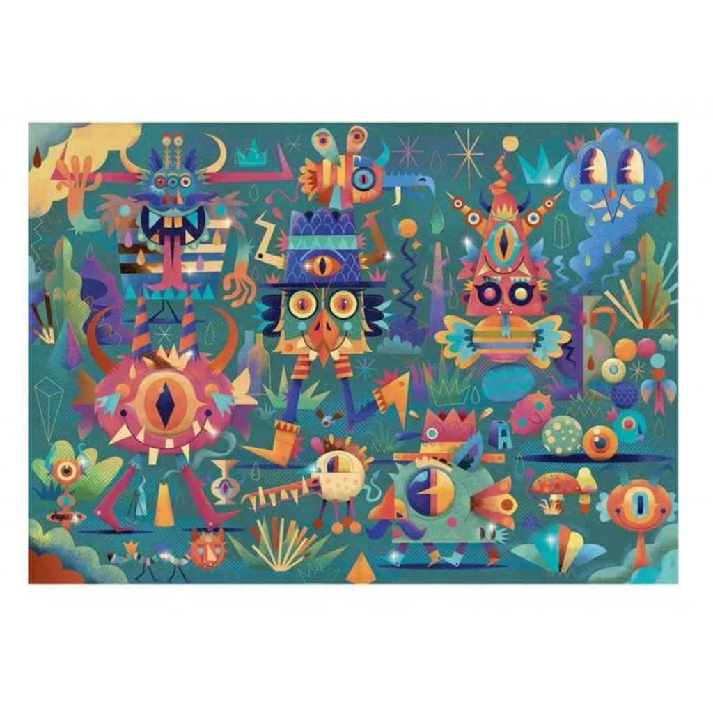 Wizzy Puzzle - La Fête des Monstres - 50 Pièces
