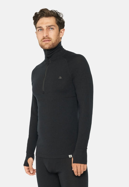 MERINOULD BASELAYER HALF-ZIP BLUSE TIL MÆND