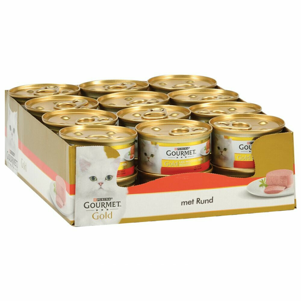 24x Gourmet Gold Mousse Rund85 gr
