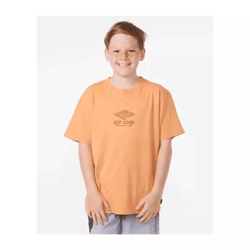Teeshirt junior RIPCURL Pure Surf Logo Tee-Boy Peach Nectar