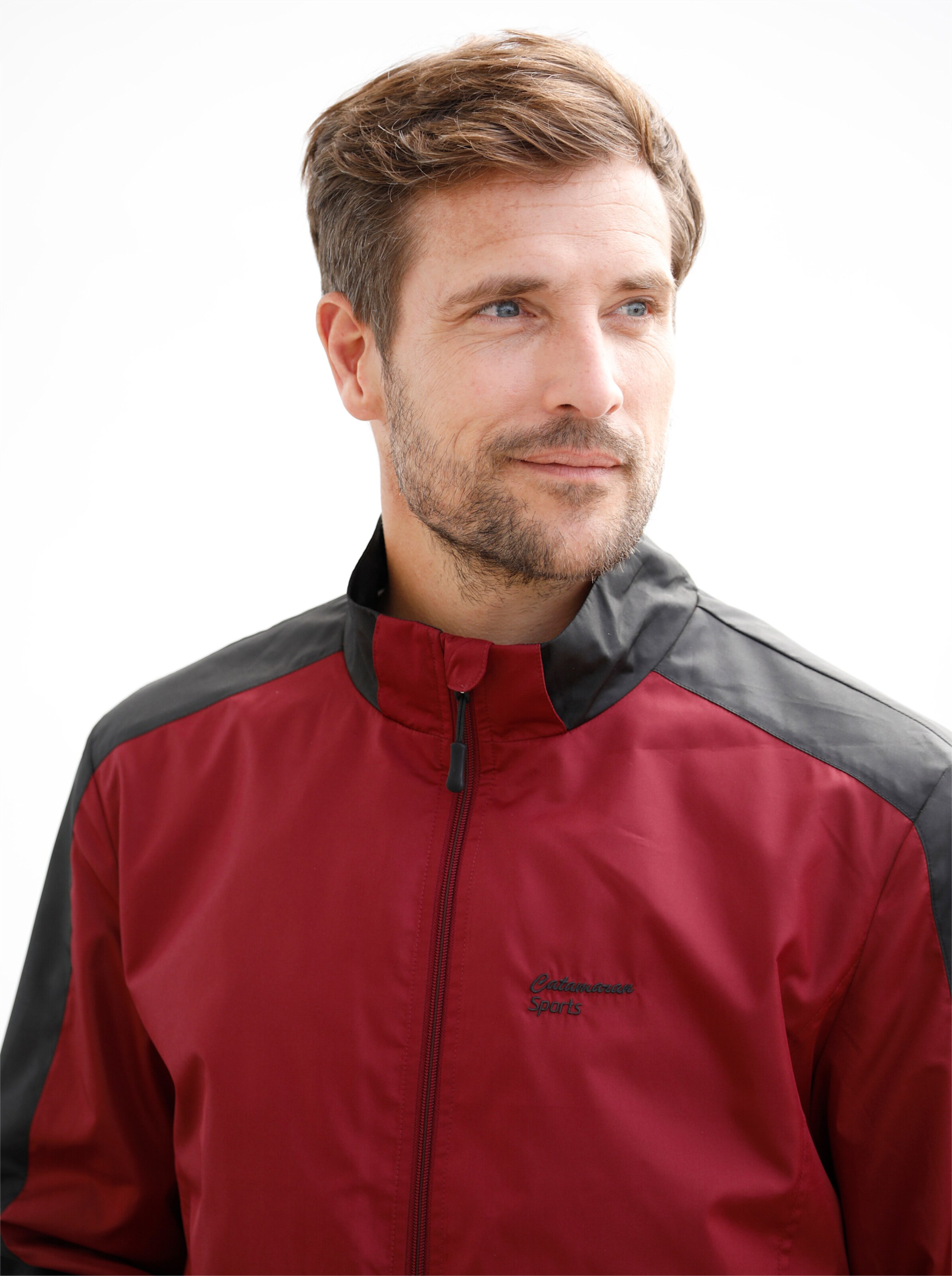 Catamaran Sports Funktionsjacke in dunkelrot-schwarz