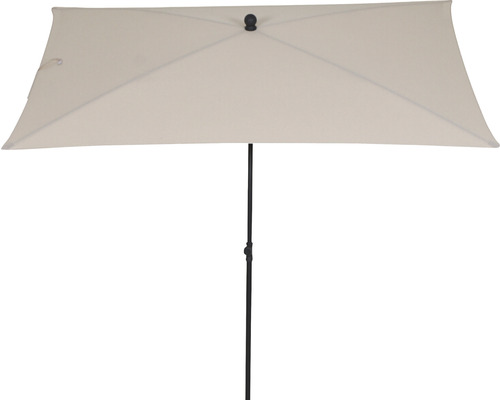 City center paalparasol Siena Garden 140 x 210 cm Polyester Aluminium antraciet Handzwengel opvouwbaar rechthoekig