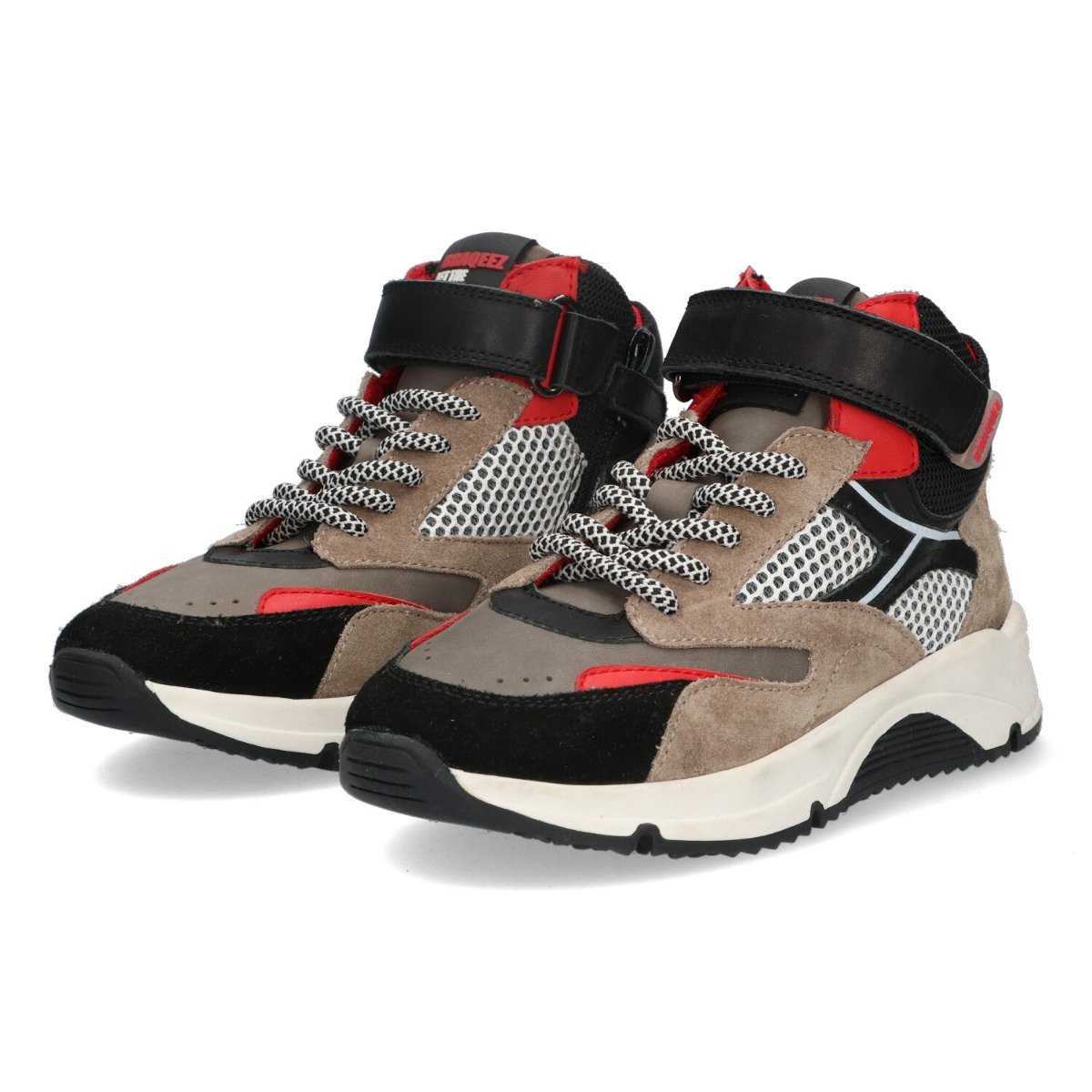 Fabio Flow - Hoge Sneakers Braqeez Rood