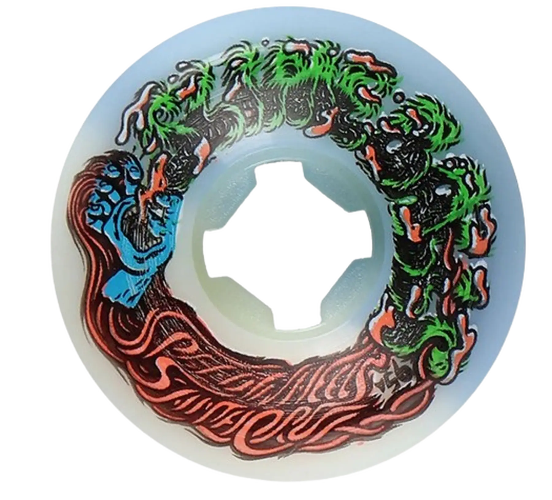 Slime Balls Hairballs 50-50 95A Skateboard Hjul 4-Pak - Skateboards