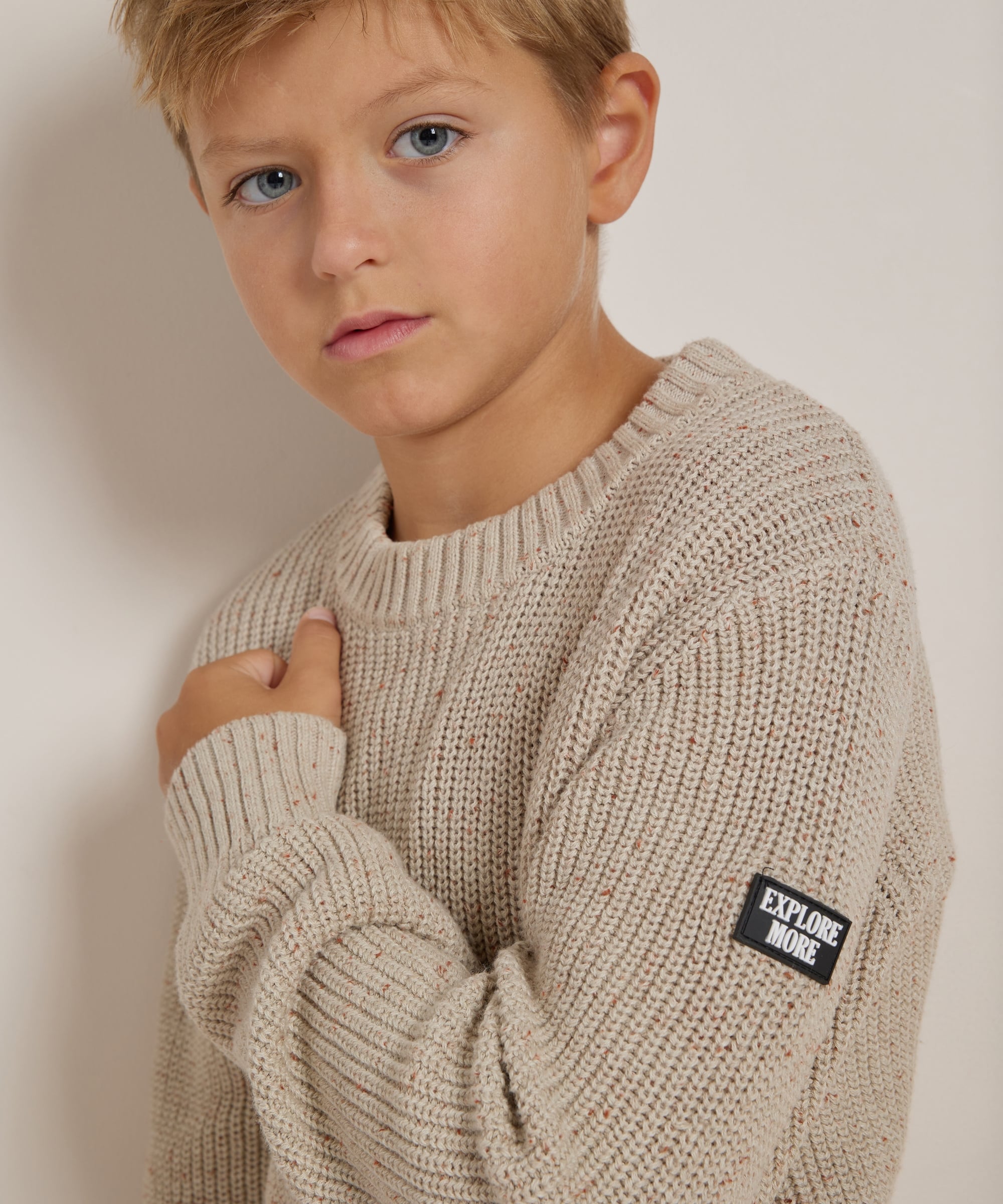 nappy trui met ronde hals