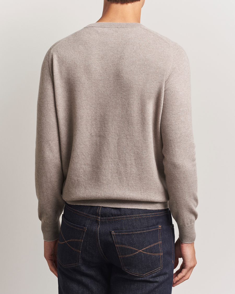 Brunello Cucinelli 2 Ply Cashmere Pullover Beige