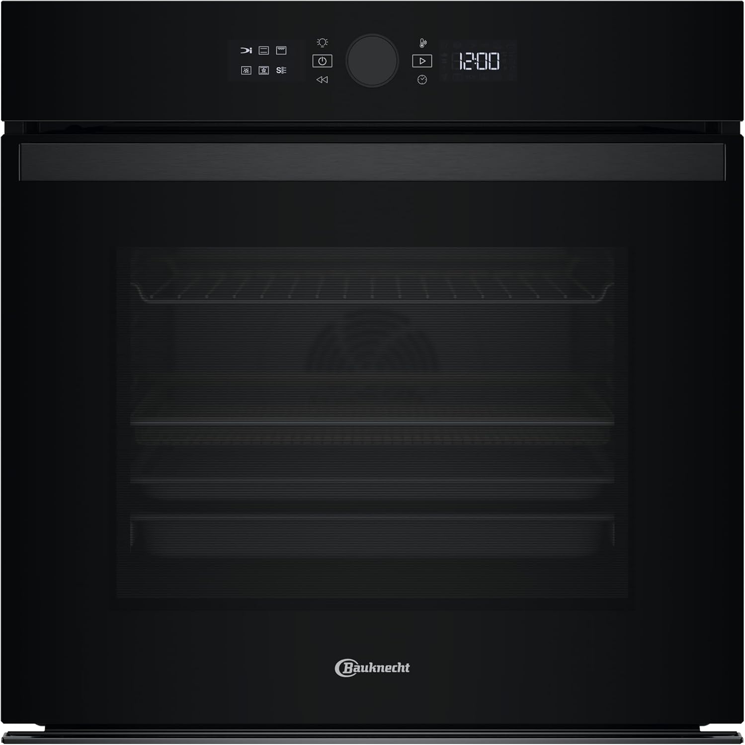Bauknecht BBI4S8HM1SK Einbau-Heißluftbackofen/ 60 cm, 73 l/Multi-Level-Kochen/AirFry-Funktion/PowerHeißluft/High-Temperature Pizzafunktion/Dynamic Intelligence/Active Multiflow