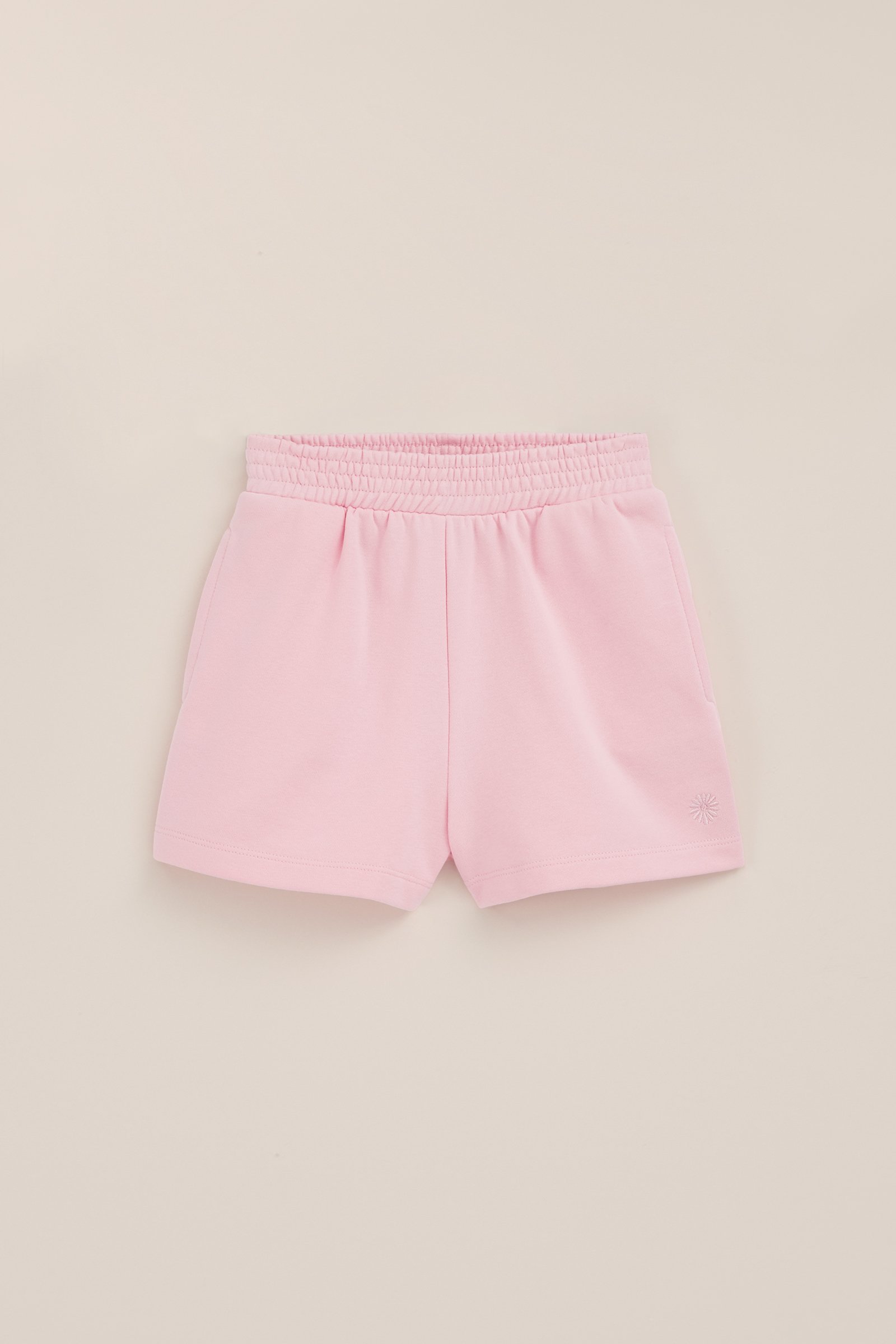 Meisjes sweatshort met embroidery WE Fashion Lichtroze