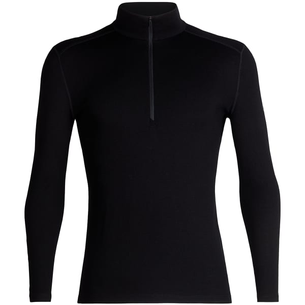 T-shirt thermique ICEBREAKER 260 TECH LS HALF ZIP BLACK