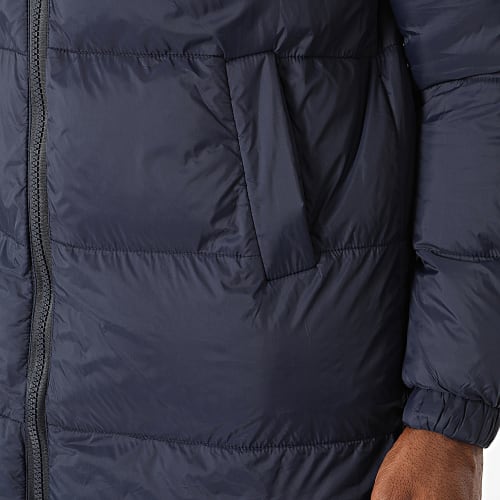 Doudoune Capuche Longue Bleu Marine