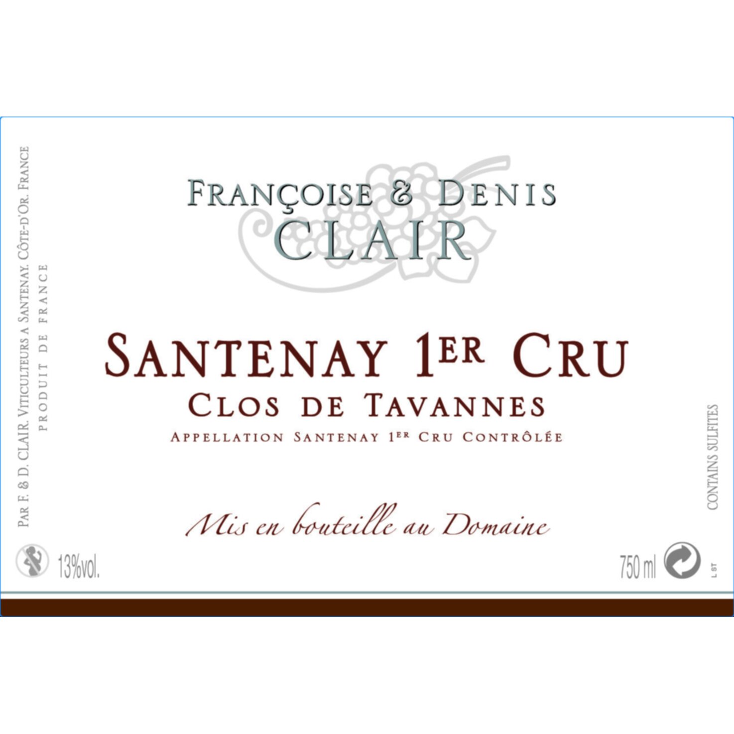 Santenay 1er Cru Clos des Tavannes 6x 75cl -6x 75cl